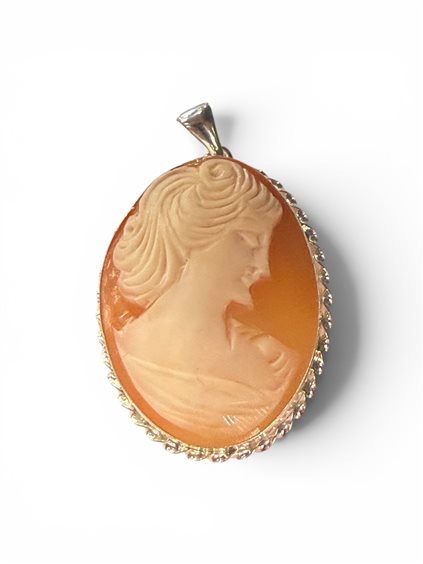Pendant Mandile 1922 Woman Cammei  in Silver Conchiglia 2MCICM236.6 - 2MCICM236.6